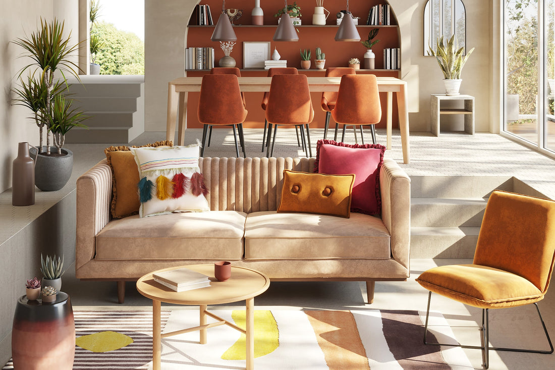 Sofa couleurs terres