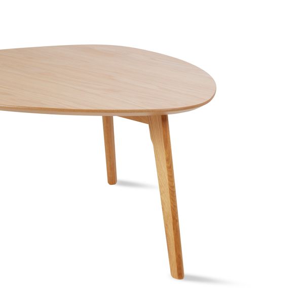 Table basse en chêne naturel 80cm Bloom