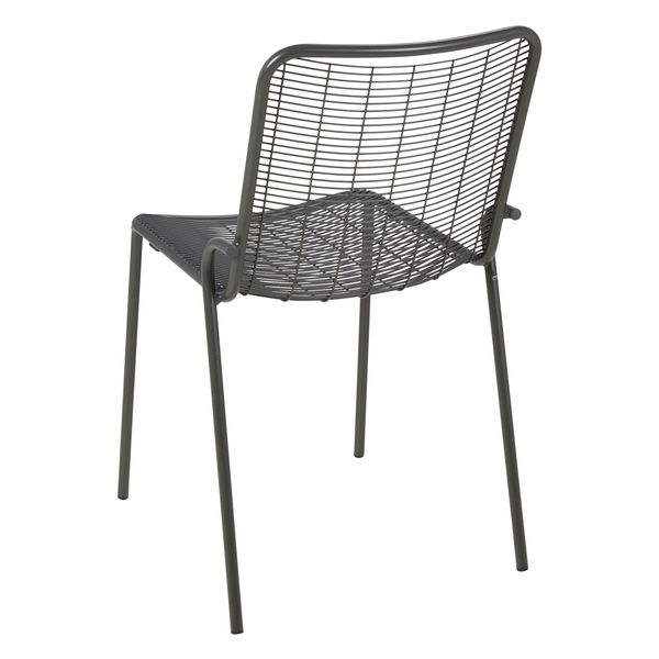 Chaise de jardin métal anthracite ROMA