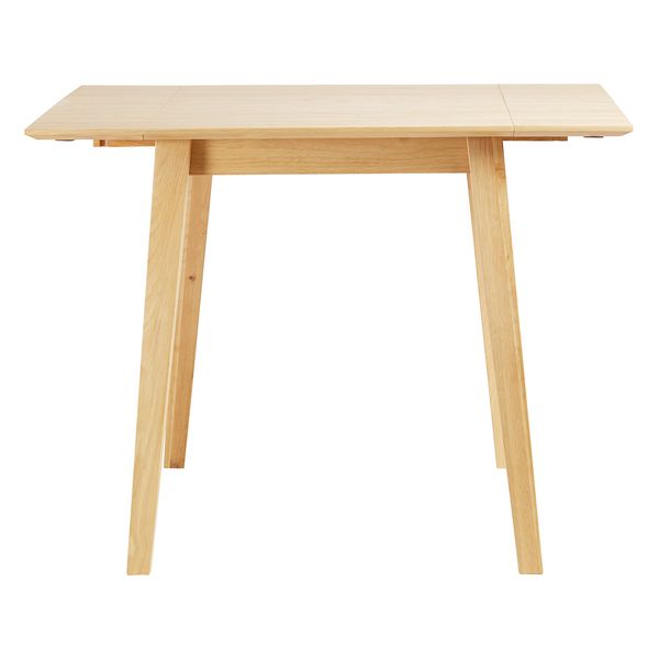 Table repas 60cm avec allonge chêne naturel Mikado