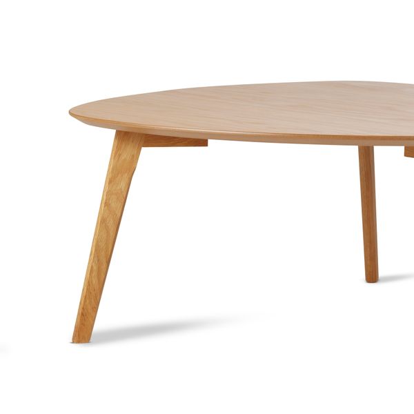 Table basse en chêne naturel 80cm Bloom