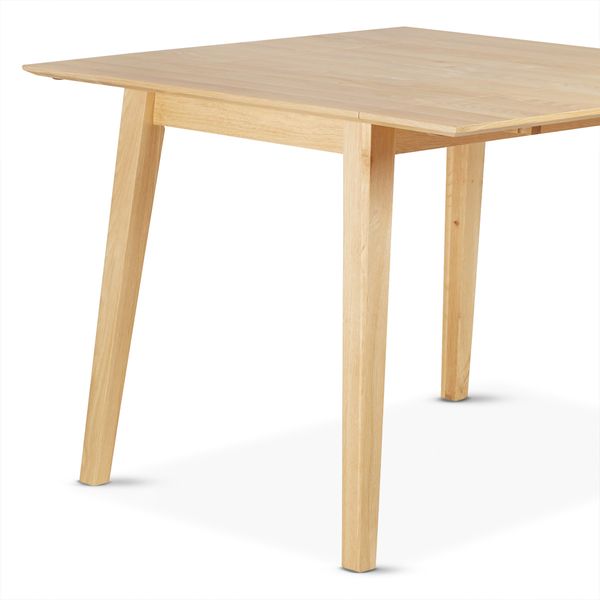 Table repas 60cm avec allonge chêne naturel Mikado