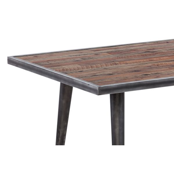 Table rectangulaire 180 x 90 cm bois et métal Cusco