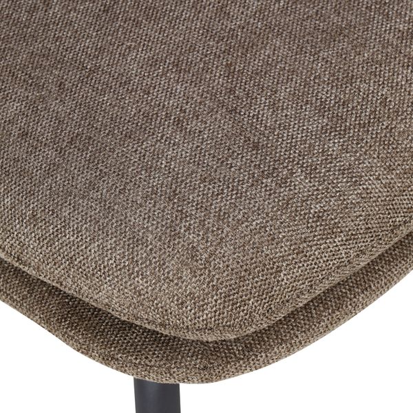 Fauteuil tissu marron foncé Luz