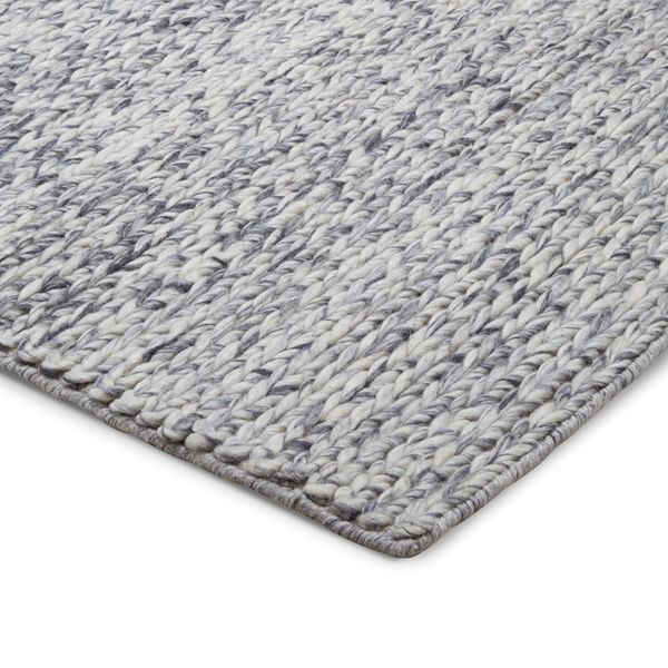 Tapis 100% laine gris argent 240 x 170 cm Woven