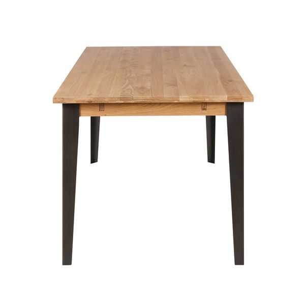 Table rectangulaire chêne et métal 160 x 90 cm Manhattan