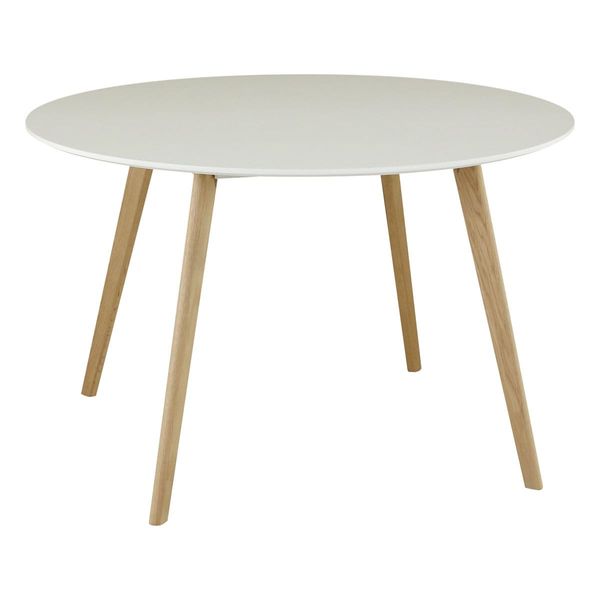 Table ronde laqué blanc scandinave120 cm Bloom