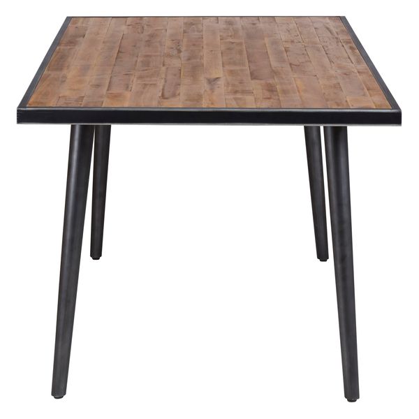 Table rectangulaire 180 x 90 cm bois et métal Cusco