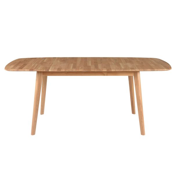 Table repas 140 cm en chêne avec allonge Percy