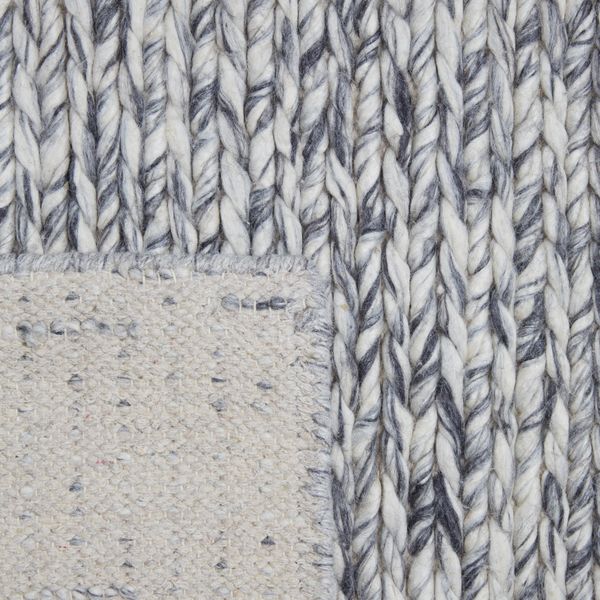 Tapis 100% laine gris argent 240 x 170 cm Woven