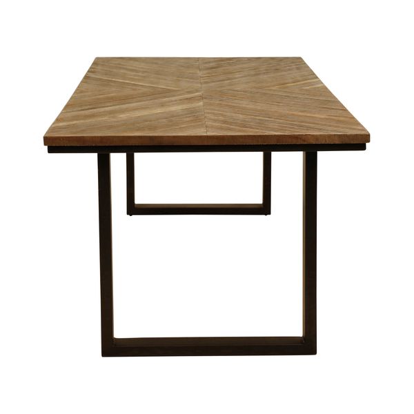 Table repas teck recyclé 200cm Woody