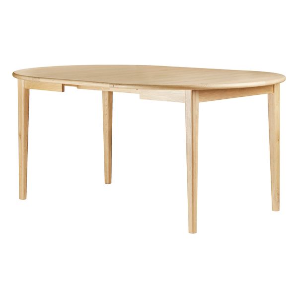 Table repas ronde 110 cm extensible chêne naturel Twist