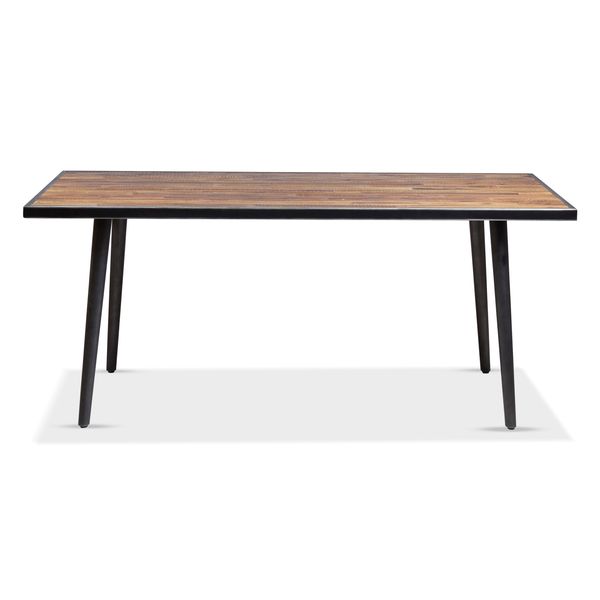 Table rectangulaire 180 x 90 cm bois et métal Cusco