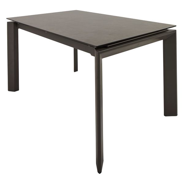 Table céramique extensible 140 cm, allonge intégrée Stone