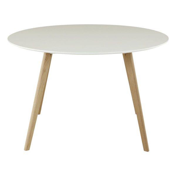 Table ronde laqué blanc scandinave120 cm Bloom