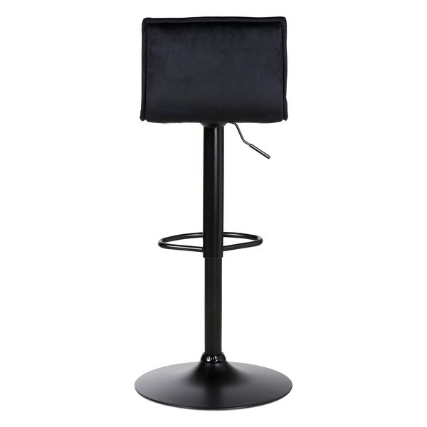 Tabouret de bar en velours noir réglable Jordi