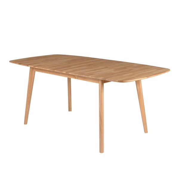 Table repas 140 cm en chêne avec allonge Percy