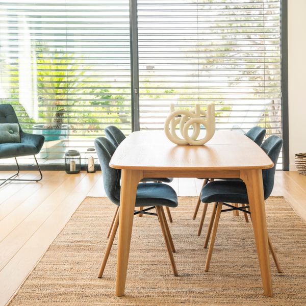 Table repas 180cm allonge intégrée chêne naturel Sublime