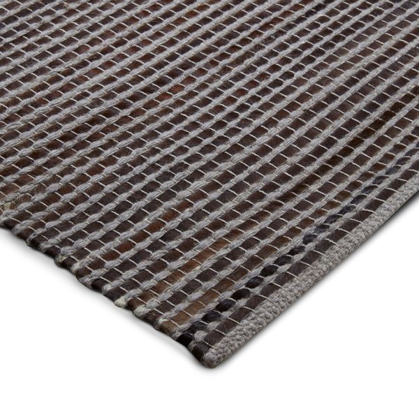 Tapis 100% laine noir et argent 240 x 170 cm Raja