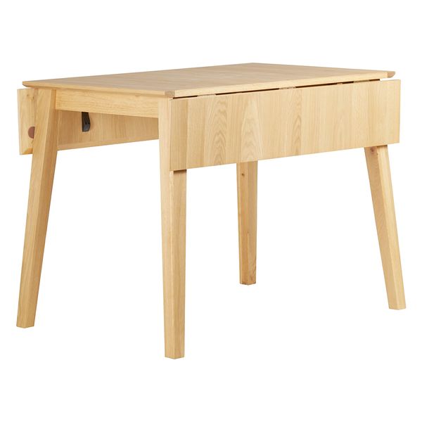 Table repas 60cm avec allonge chêne naturel Mikado