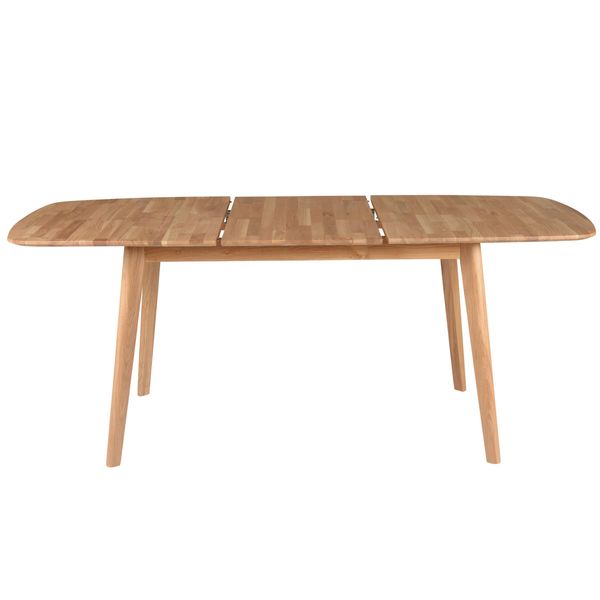 Table repas 140 cm en chêne avec allonge Percy