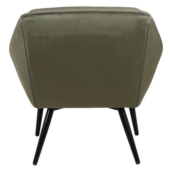 Fauteuil velours vert foncé Hoto