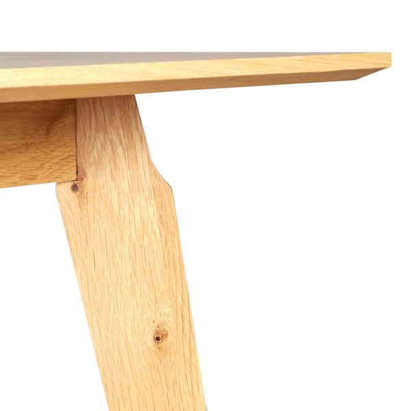 Table repas 180cm avec allonge intégrée chêne naturel Hyma