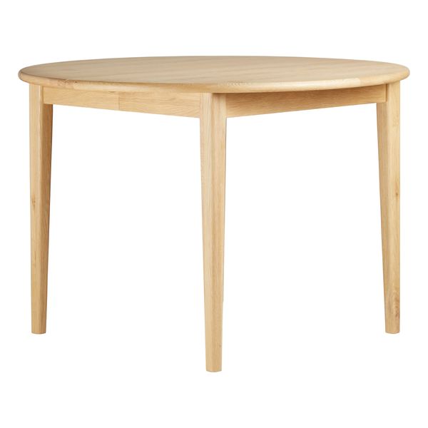 Table repas ronde 110 cm extensible chêne naturel Twist