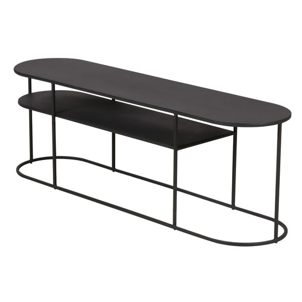 Table basse en métal noir ovale 120 cm GRAYSON