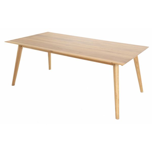 Table extensible chêne massif 180 cm allonges en option Elfy