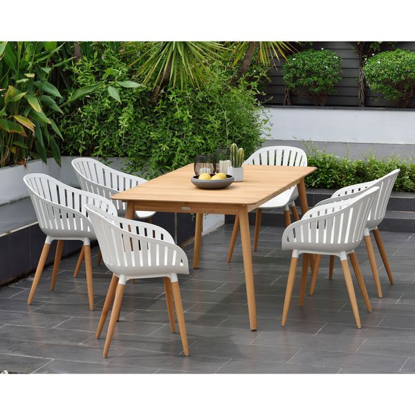 Table de jardin160cm eucalyptus AZUR