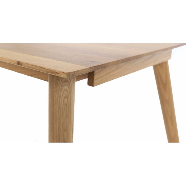 Table extensible chêne massif 180 cm allonges en option Elfy