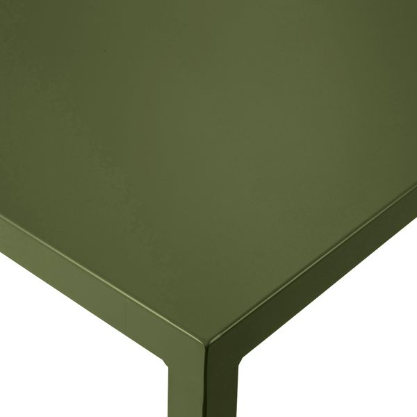 Table de jardin 160cm métal vert foncé QUATRIS