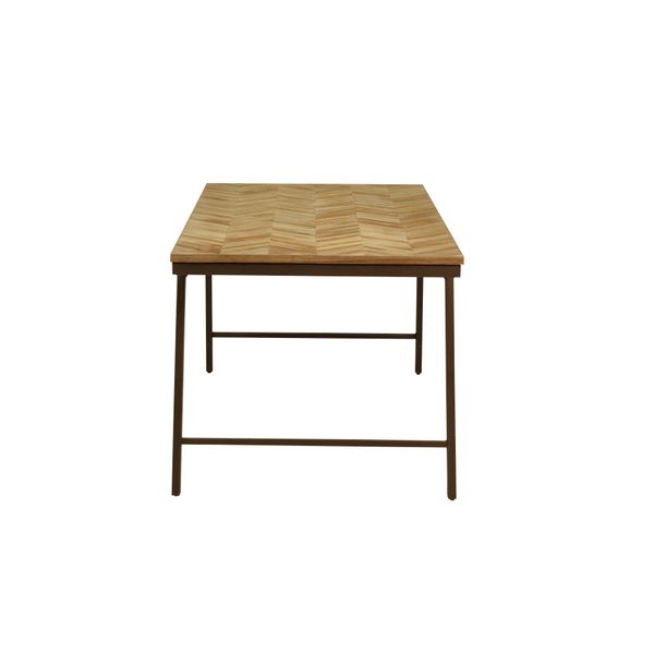 Table repas teck recyclé 180cm Woody