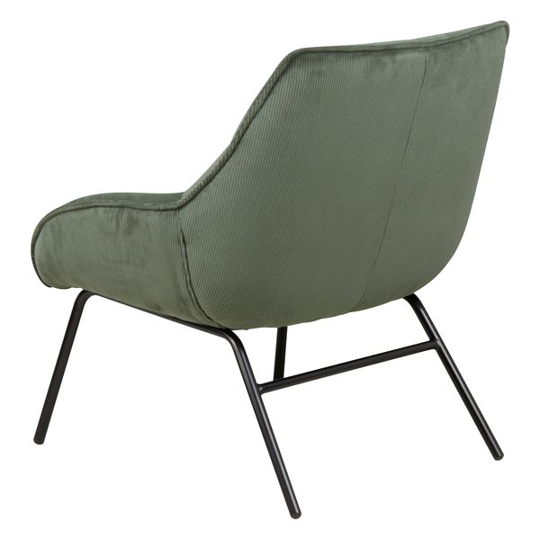 Fauteuil velours côtelé vert sapin Martin