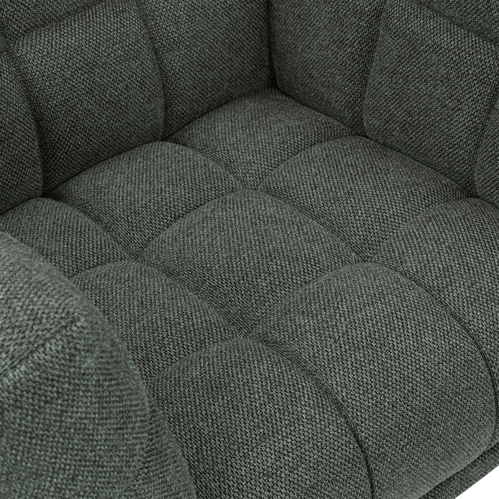 Fauteuil en tissu vert BERYL