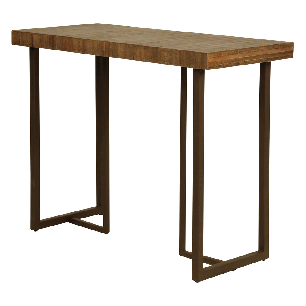 Table de bar teck recyclé 140cm WOODY