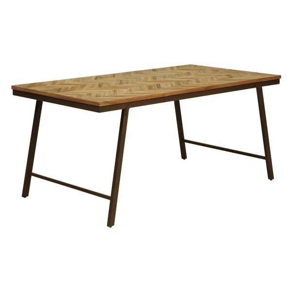 Table repas teck recyclé 180cm Woody