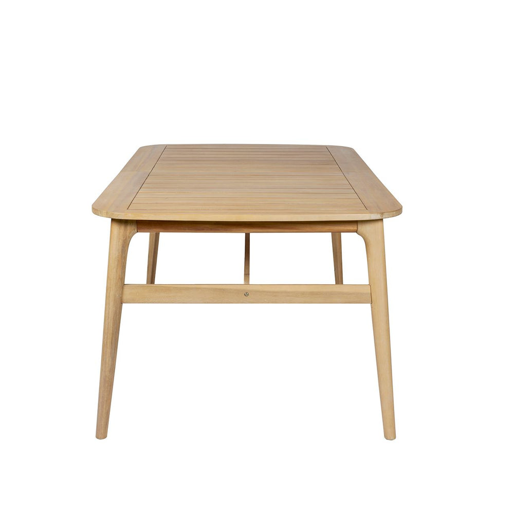 Table repas outdoor en acacia avec allonge de 40 cm