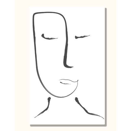 Affiche Cili Brtn Visage Songeur 40x60cm