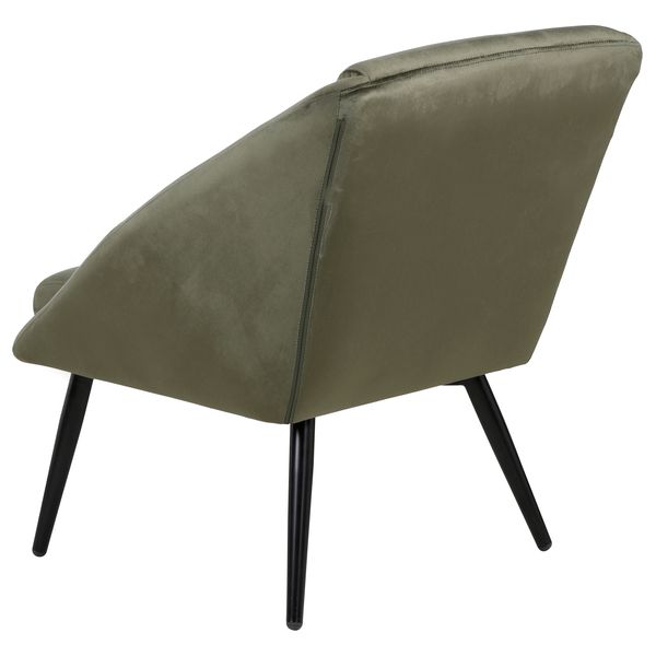 Fauteuil velours vert foncé Hoto