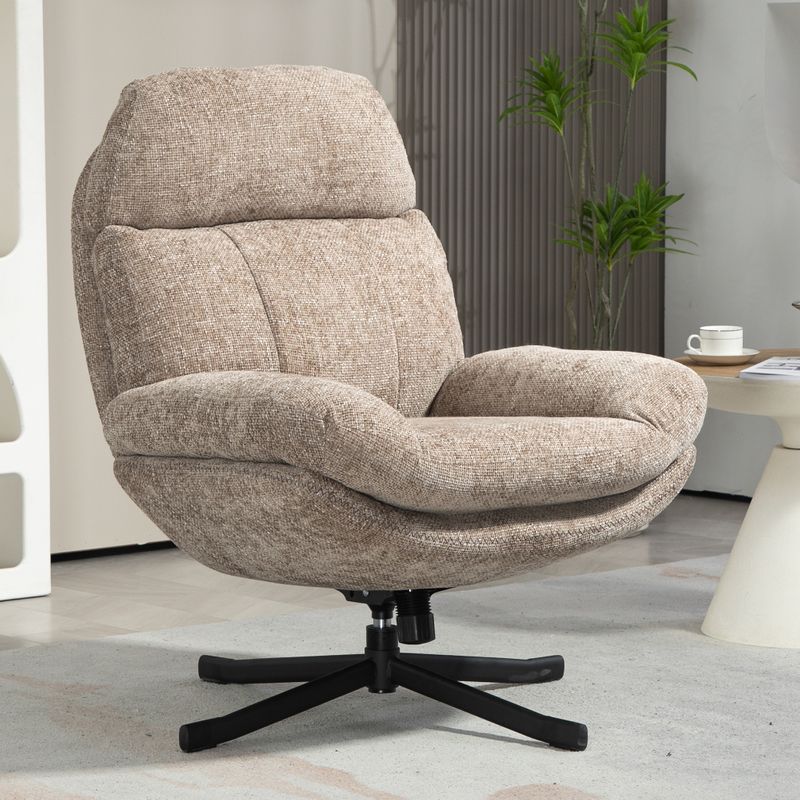 Fauteuil inclinable pivotant sable