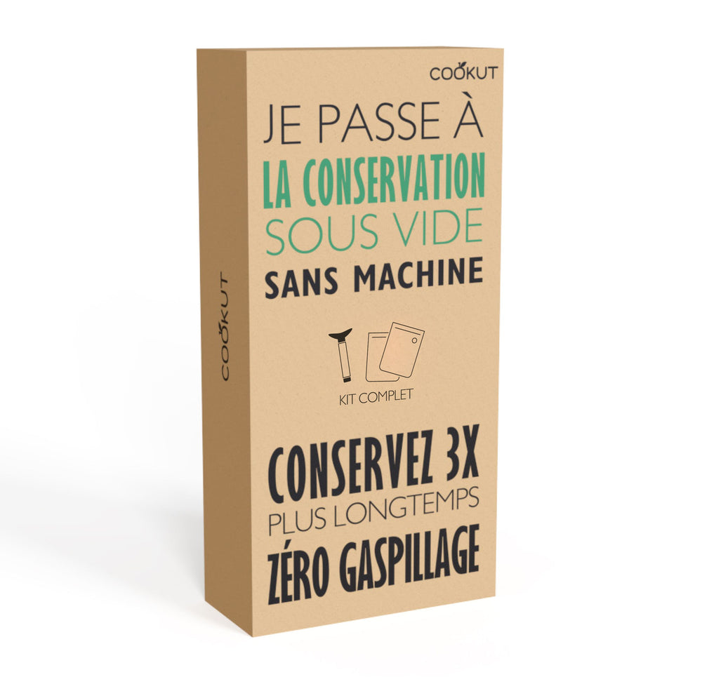 Coffret de Conservation sous vide sans machine Cookut