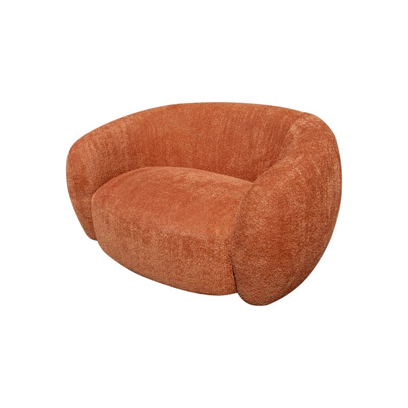 Fauteuil bouclette rouille recyclé COCOON