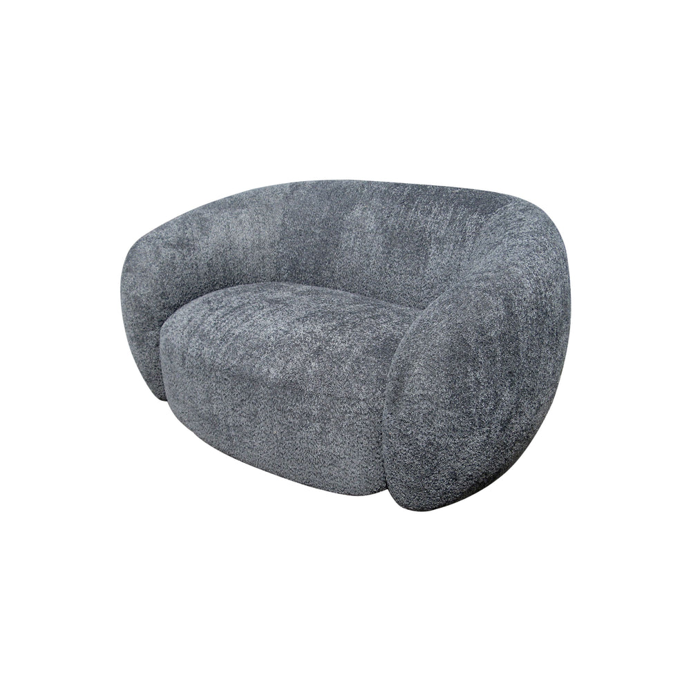 Fauteuil bouclette gris foncé recyclé COCOON