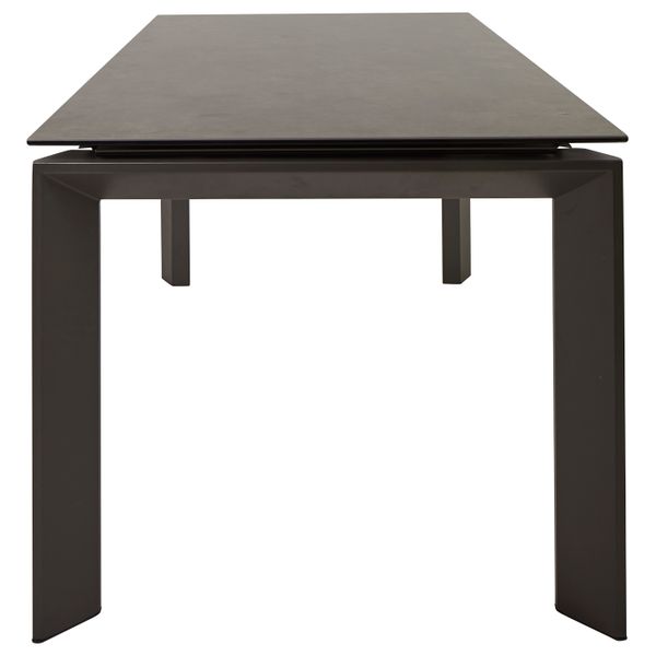 Table céramique extensible 140 cm, allonge intégrée Stone