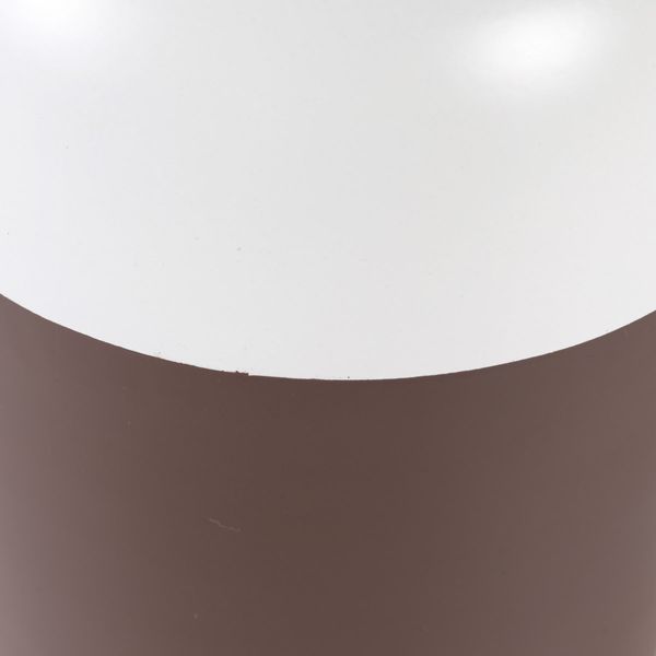 Vase métal blanc et marron h26 cm Eden