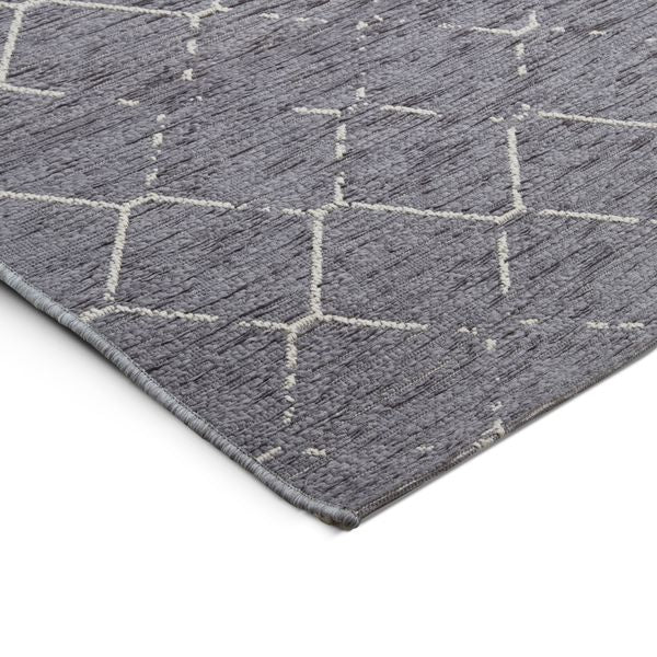 Tapis polypropylène gris foncé 160 x 230 cm Bronx