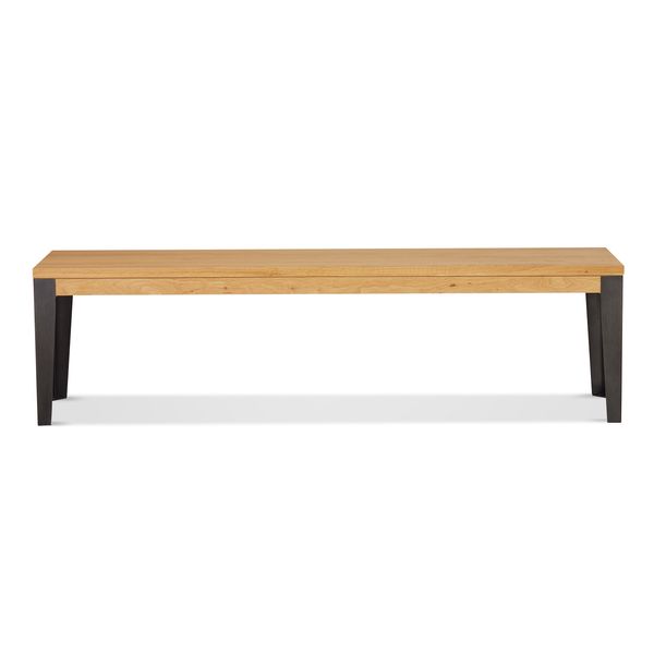 Banc chêne naturel et métal 170 cm Manhattan