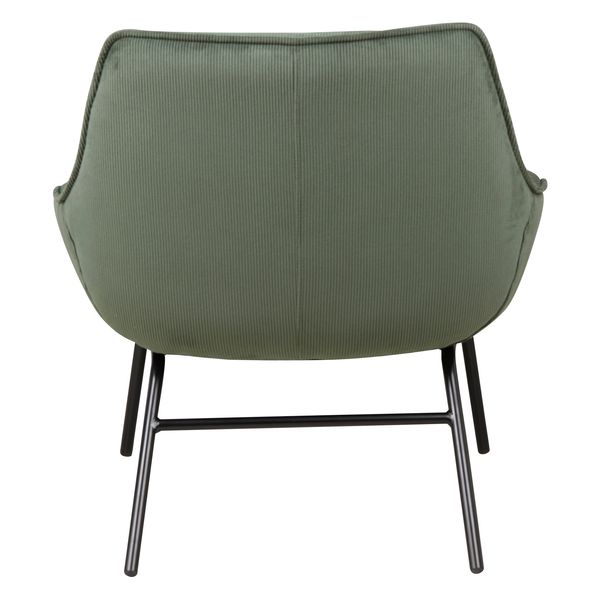 Fauteuil velours côtelé vert sapin Martin